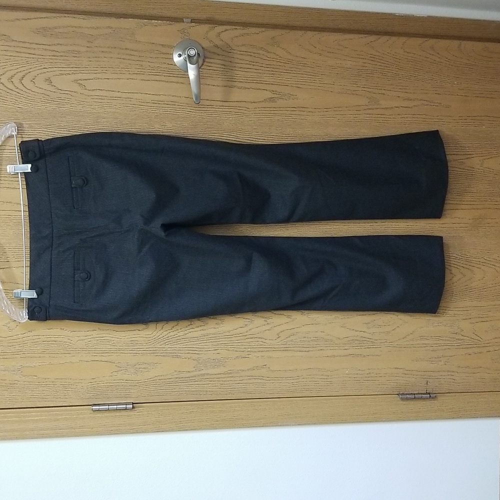 Talbots Petites Heritage Dark Grey Pinstriped Lined Pants - Picture 6 of 6
